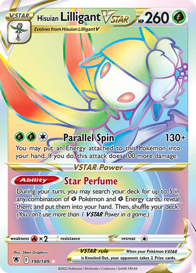 Hisuian Lilligant VSTAR, Astral Radiance 190