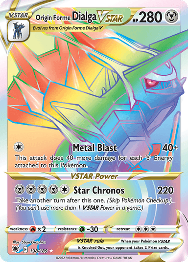 Origin Forme Dialga VSTAR, Astral Radiance 198
