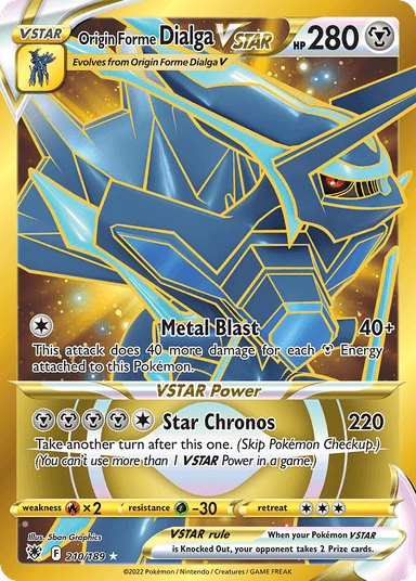 Origin Forme Dialga VSTAR, Astral Radiance 210