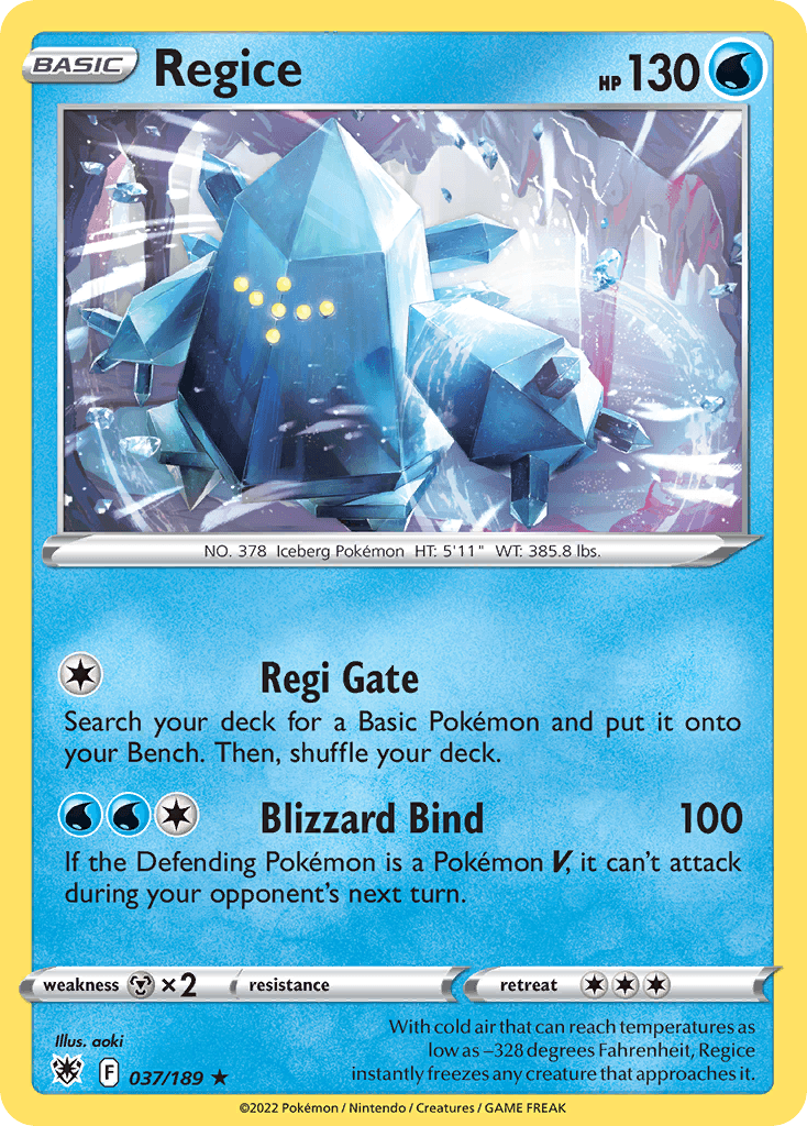 Regice, Astral Radiance 37