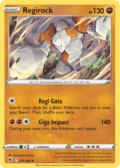 Regirock, Astral Radiance 75