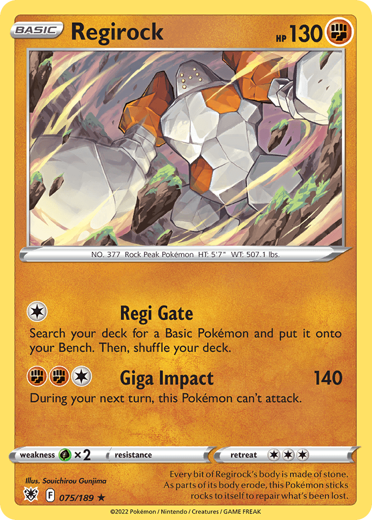 Regirock, Astral Radiance 75