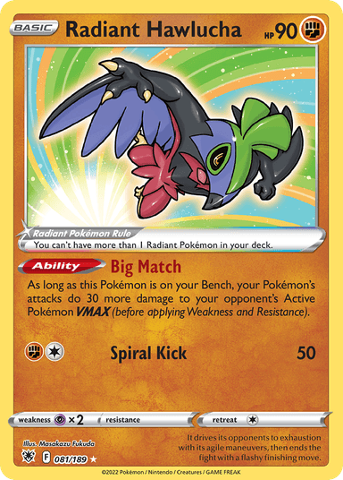Radiant Hawlucha, Astral Radiance 81