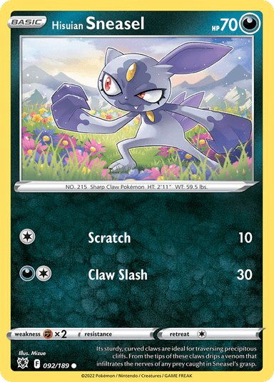 Hisuian Sneasel, Astral Radiance 92
