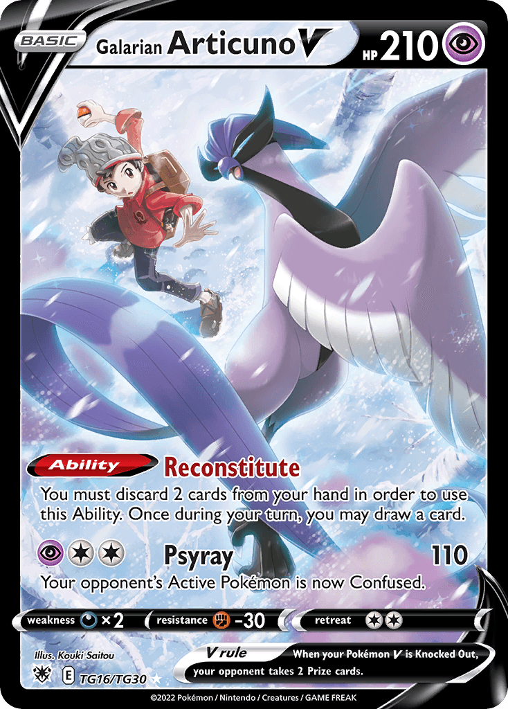 Galarian Articuno V, Astral Radiance Trainer Gallery TG16