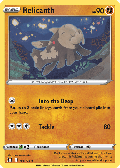 Relicanth, Lost Origin 101