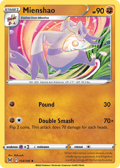 Mienshao, Lost Origin 104