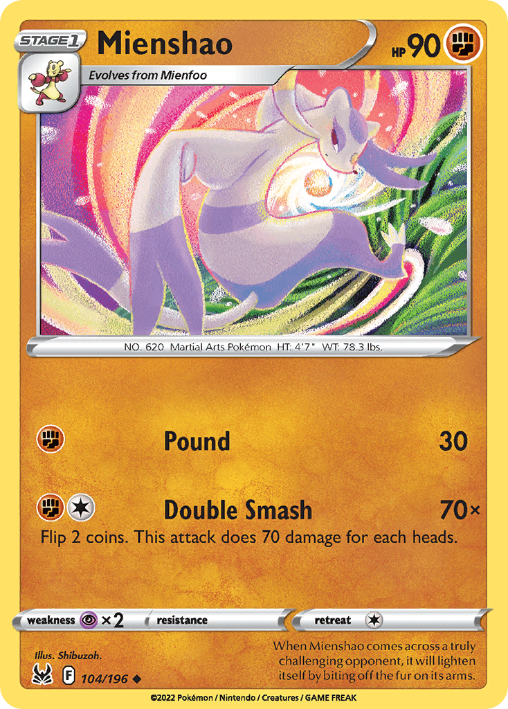 Mienshao, Lost Origin 104