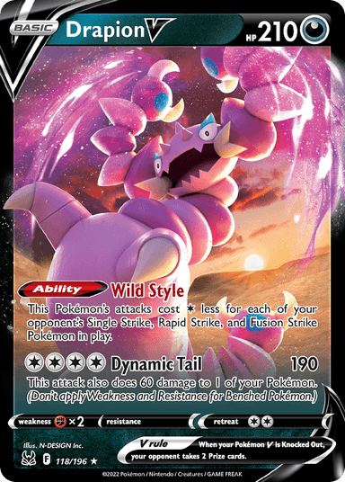 Drapion V, Lost Origin 118