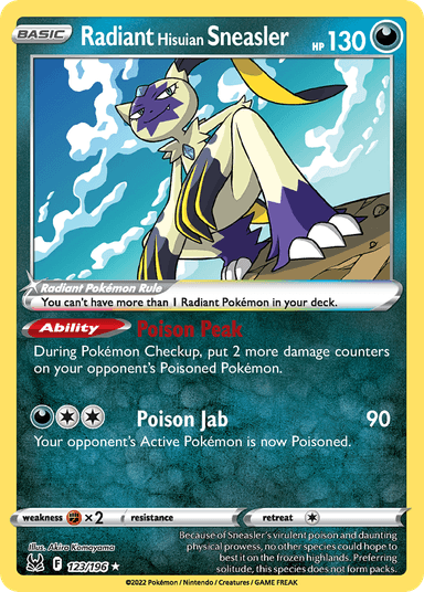 Radiant Hisuian Sneasler, Lost Origin 123