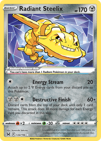 Radiant Steelix, Lost Origin 124
