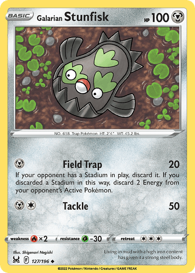 Galarian Stunfisk, Lost Origin 127