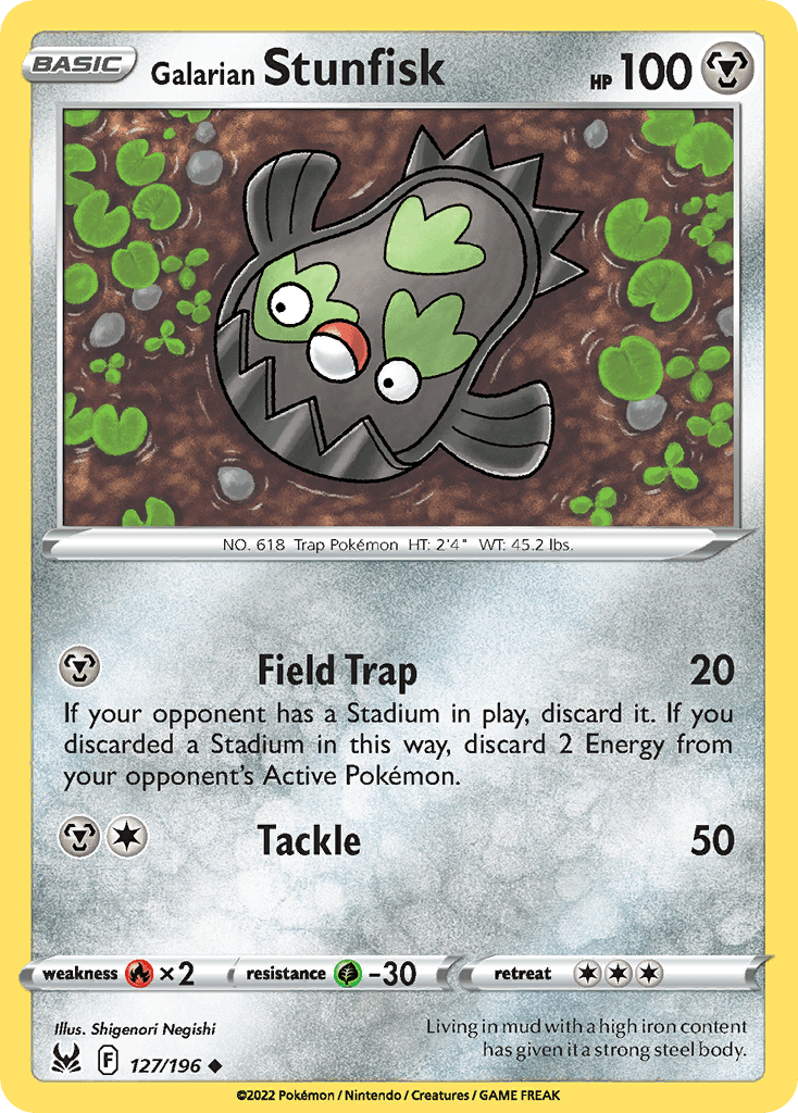 Galarian Stunfisk, Lost Origin 127