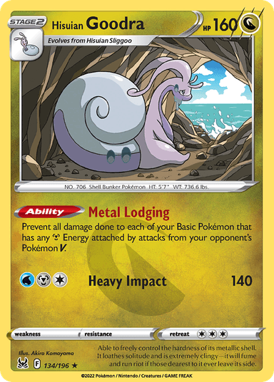 Hisuian Goodra, Lost Origin 134