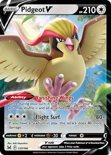 Pidgeot V, Lost Origin 137