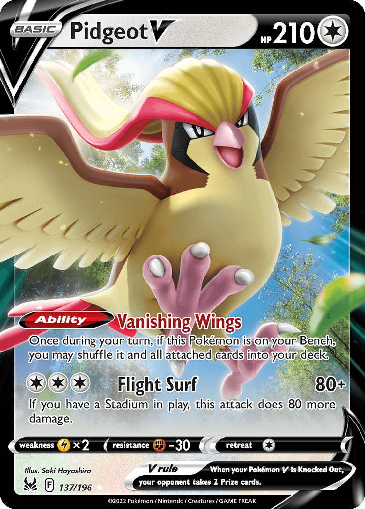 Pidgeot V, Lost Origin 137