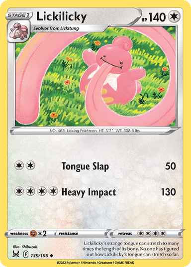 Lickilicky, Lost Origin 139