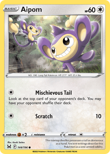 Aipom, Lost Origin 144