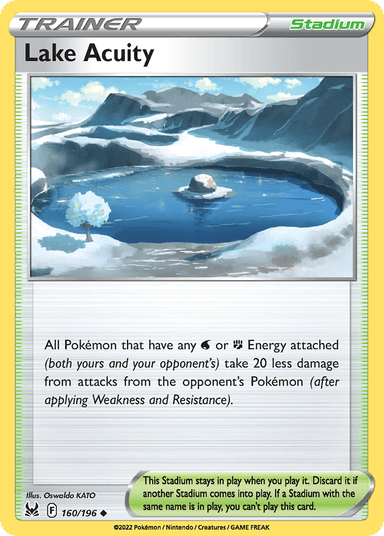 Lake Acuity, Lost Origin 160