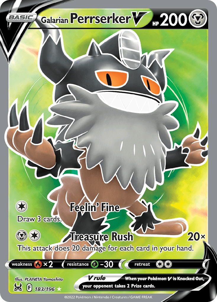 Galarian Perrserker V, Lost Origin 183