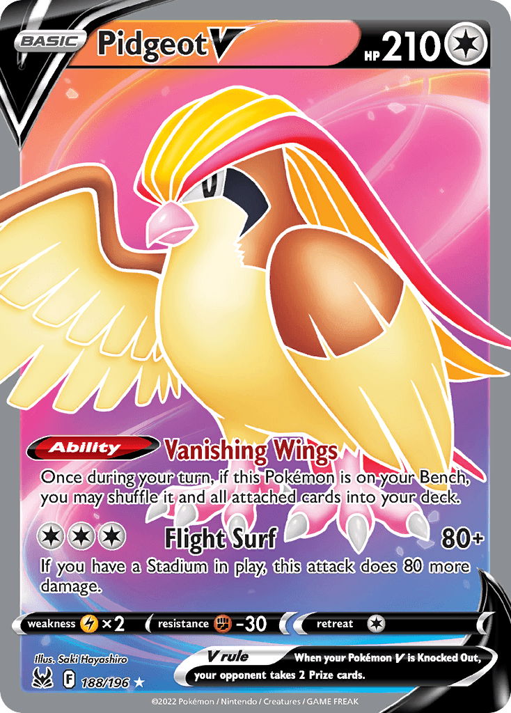 Pidgeot V, Lost Origin 188