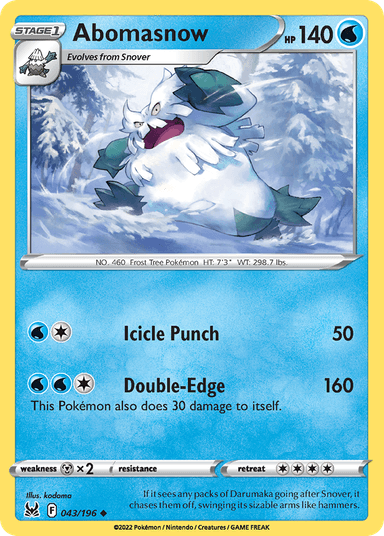 Abomasnow, Lost Origin 43