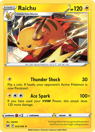 Raichu, Lost Origin 53