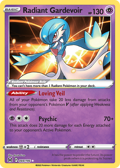 Radiant Gardevoir, Lost Origin 69