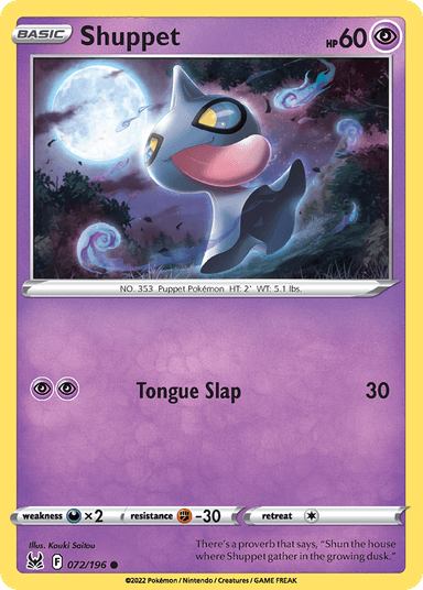 Shuppet, Lost Origin 72