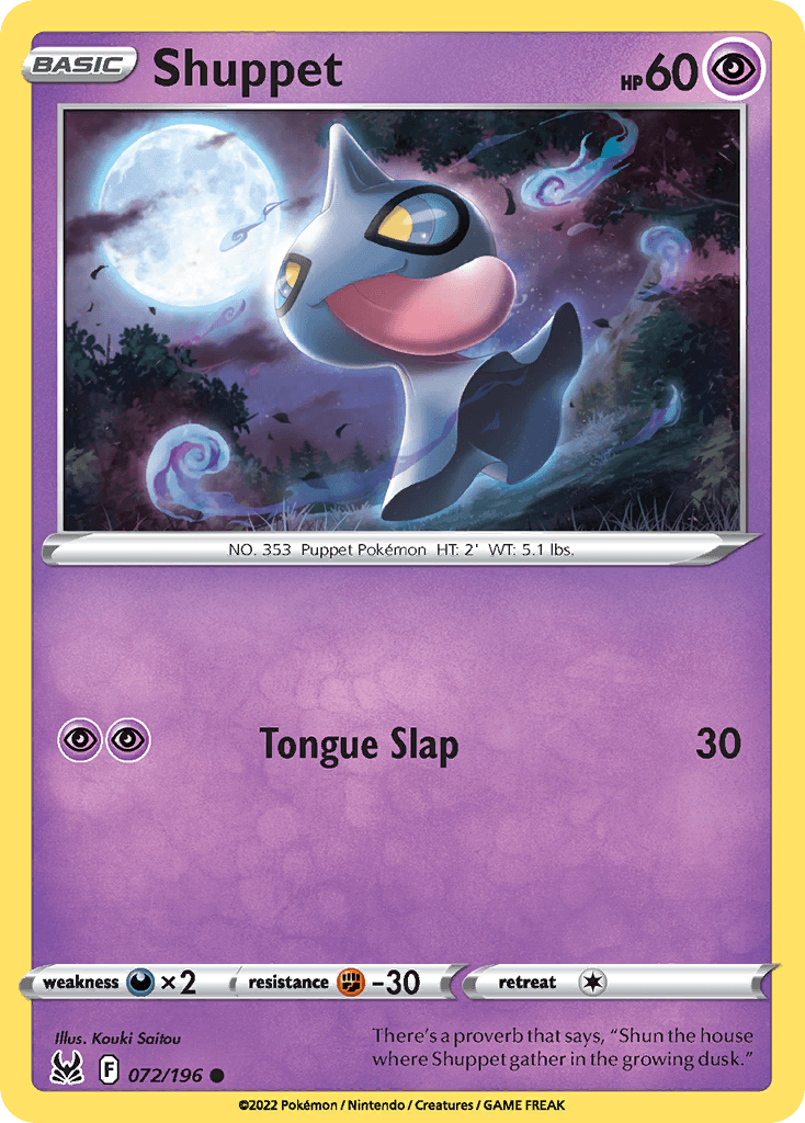 Shuppet, Lost Origin 72