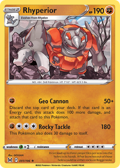 Rhyperior, Lost Origin 91
