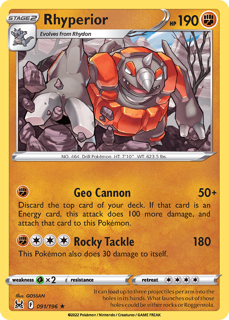 Rhyperior, Lost Origin 91