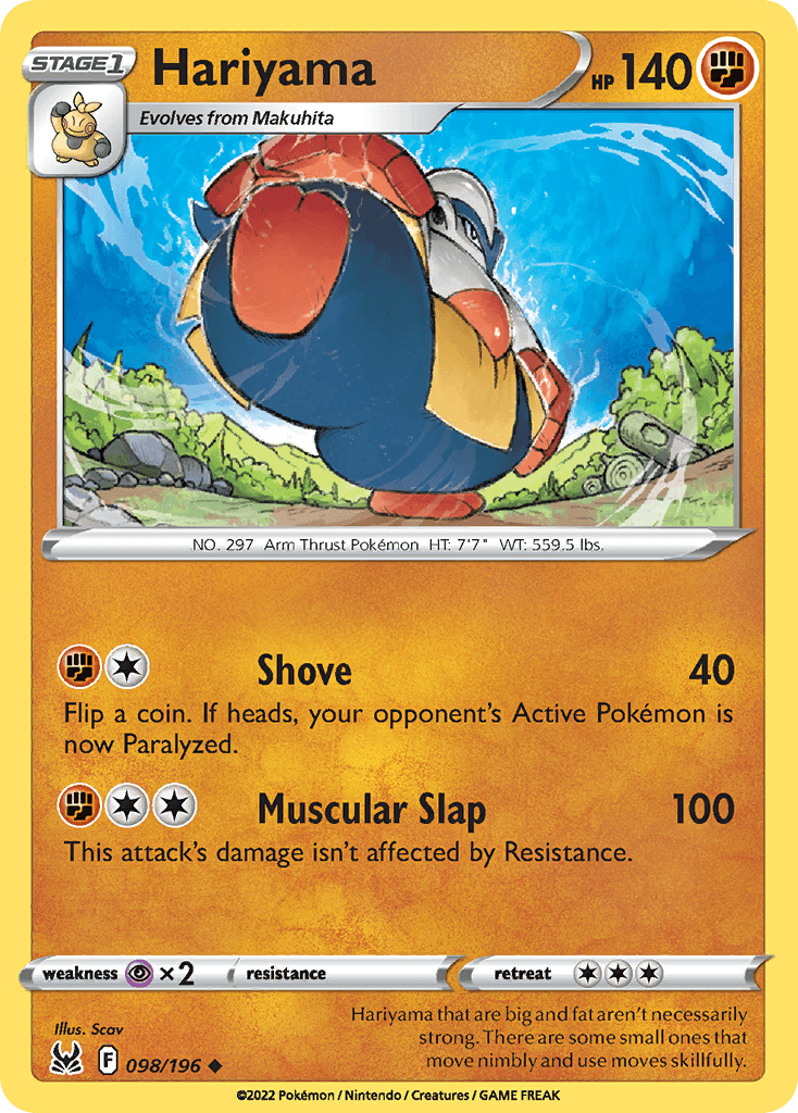 Hariyama, Lost Origin 98