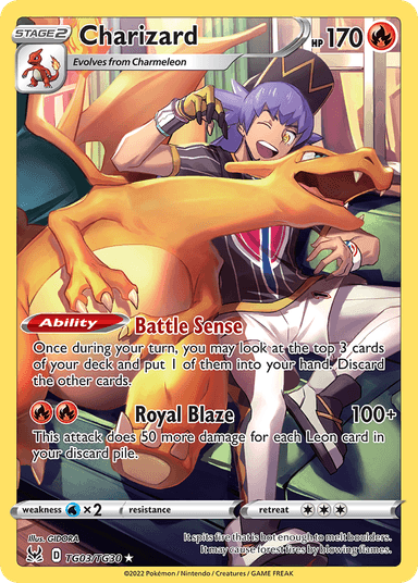 Charizard, Lost Origin Trainer Gallery TG03