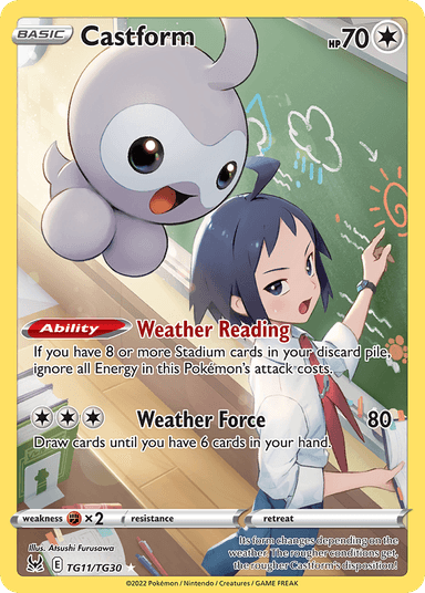 Castform, Lost Origin Trainer Gallery TG11