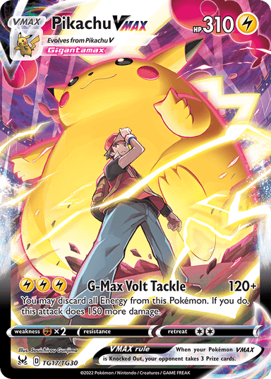 Pikachu VMAX, Lost Origin Trainer Gallery TG17