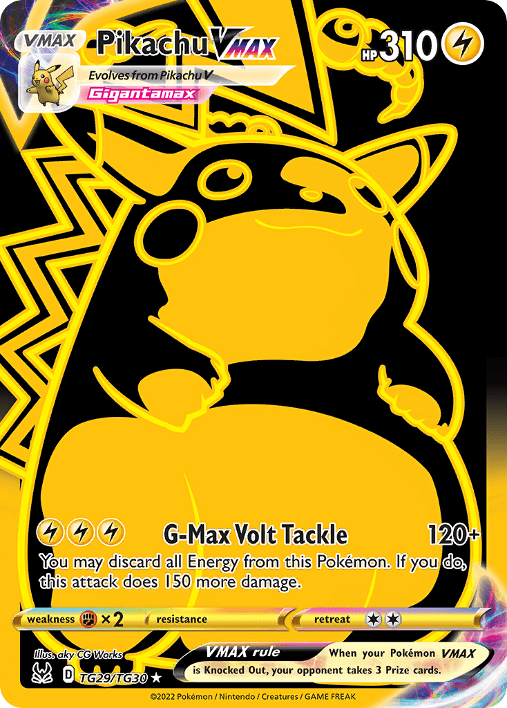 Pikachu VMAX, Lost Origin Trainer Gallery TG29