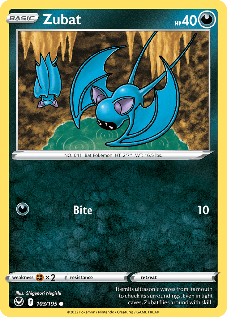 Zubat, Silver Tempest 103