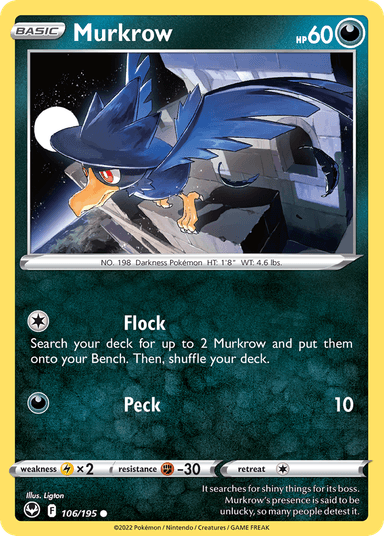Murkrow, Silver Tempest 106