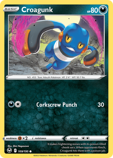 Croagunk, Silver Tempest 109