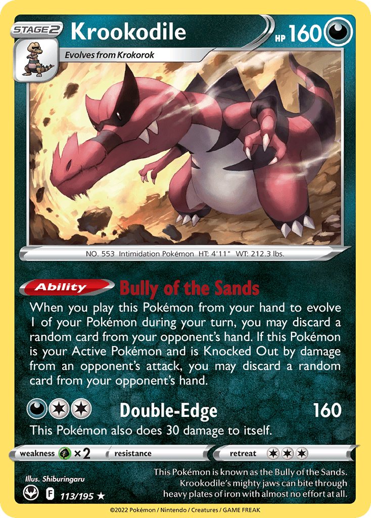 Krookodile, Silver Tempest 113