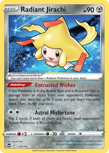 Radiant Jirachi, Silver Tempest 120