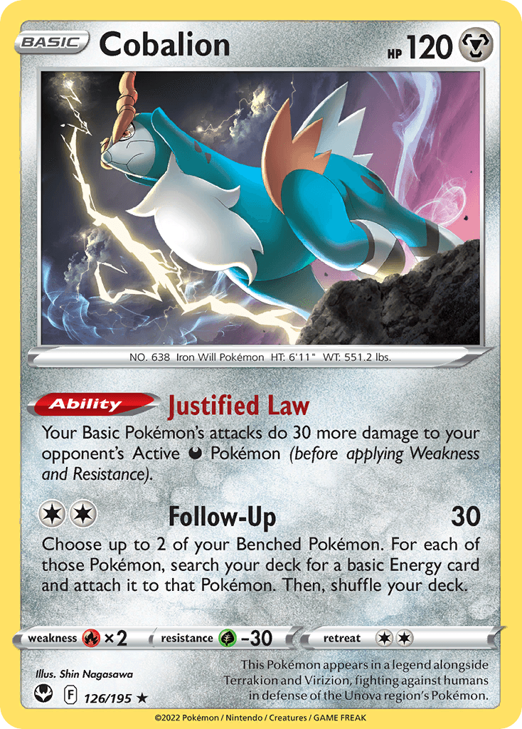 Cobalion, Silver Tempest 126