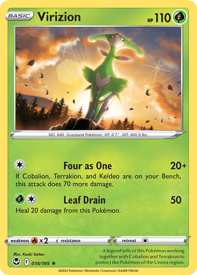 Virizion, Silver Tempest 14