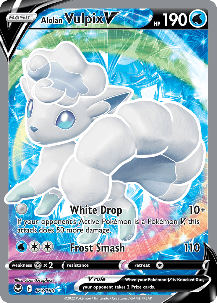 Alolan Vulpix V, Silver Tempest 173