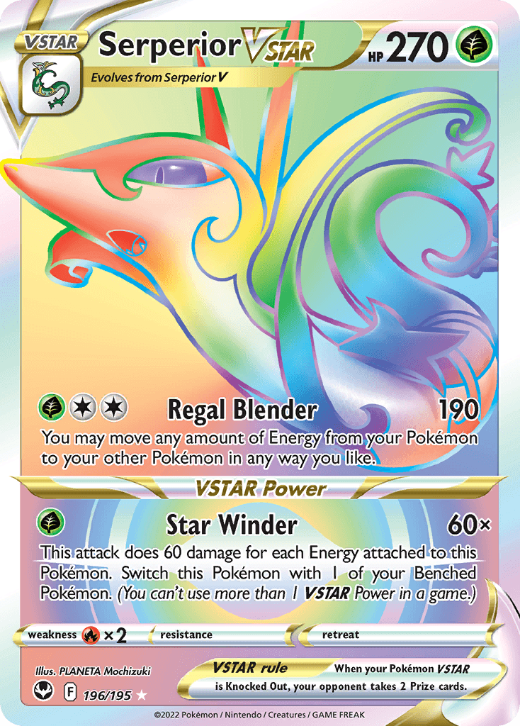 Serperior VSTAR, Silver Tempest 196