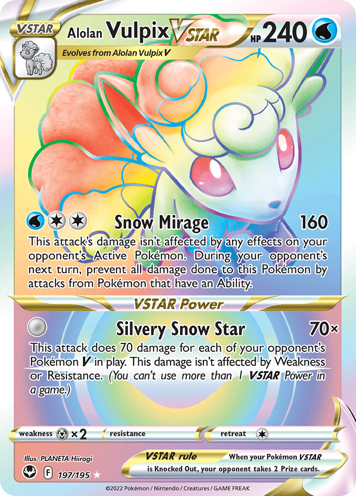 Alolan Vulpix VSTAR, Silver Tempest 197