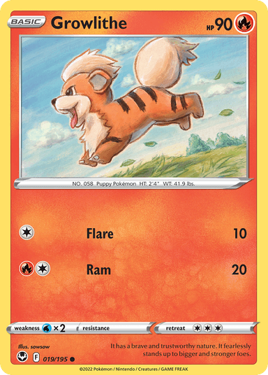 Growlithe, Silver Tempest 19