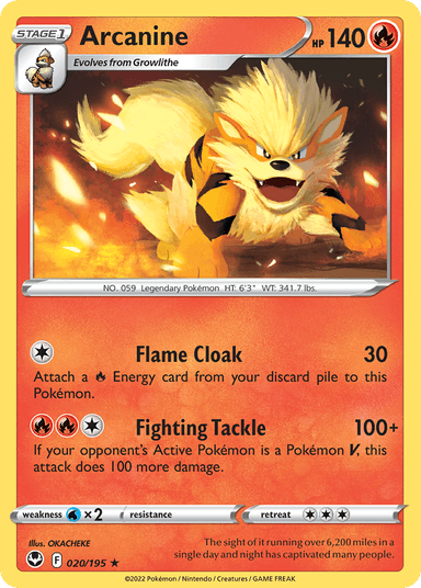 Arcanine, Silver Tempest 20