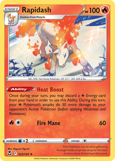Rapidash, Silver Tempest 22